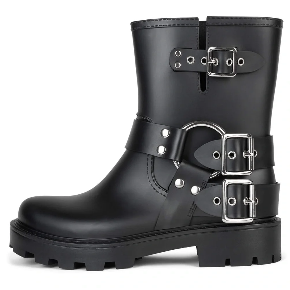 Jeffrey Campbell Controller Black Matte Boots